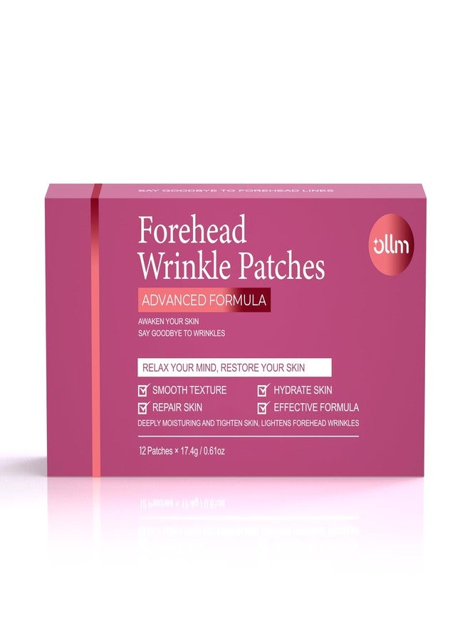 OLLM Forehead Facial Anti Wrinkle Patches: Soften Gentle Forehead Age 25-35 Women - Smooth Frown Lines & Fine Creases Single-Use Hypoallergenic Non-Silicone Hygienic Before Makeup Overnight Use Gift 12PCS - Image 1